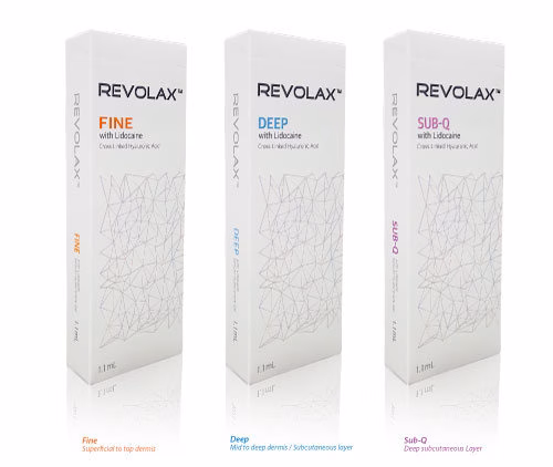 REVOLAX Hyaluronic Acid Filler Korea with LIDOCAIN - Fine, Deep, Sub-Q