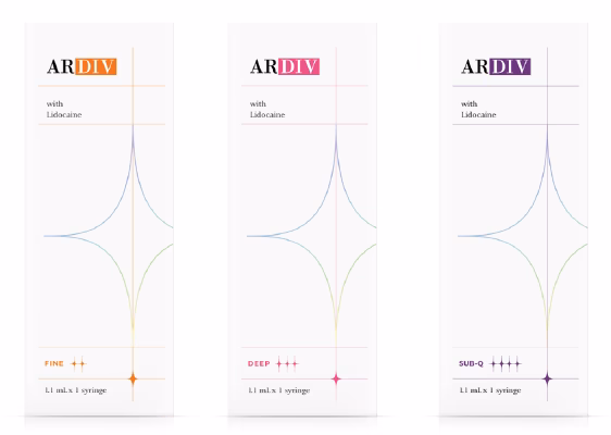 ARDIV Cross-linked Hyaluronic Acid filler 24mg/ml - 1.1ml South Korea